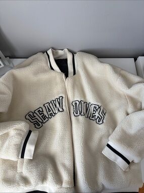 Aelfric Eden Cream Sherpa Bomber Jacket